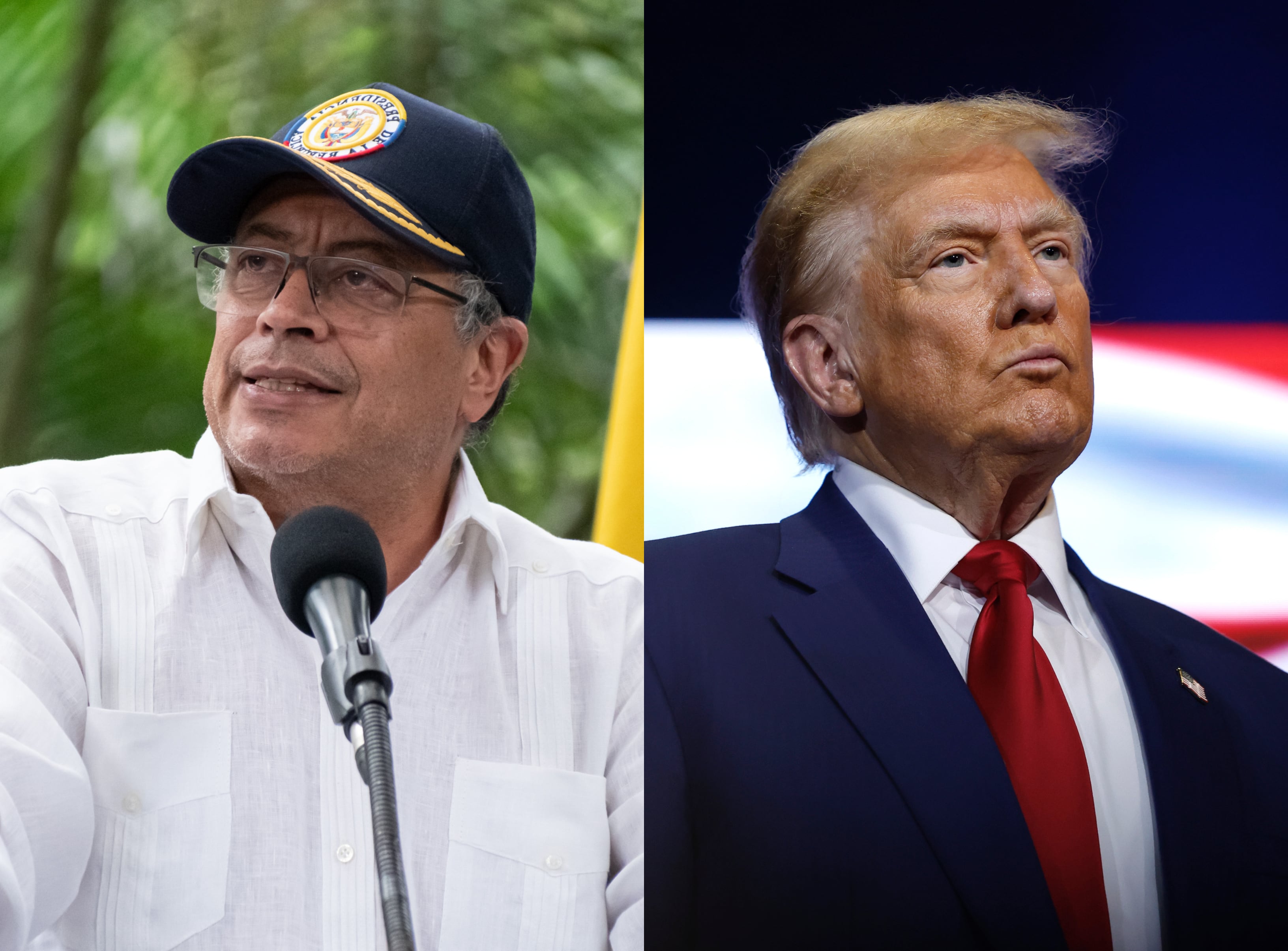 Gustavo Petro y Donald Trump | Fotos: GettyImages