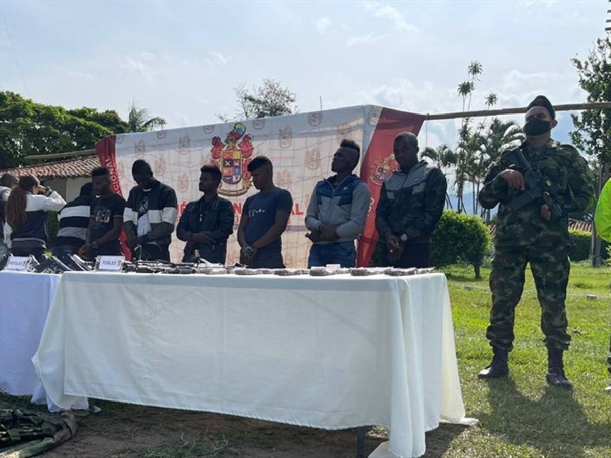 Capturan a seis integrantes de las disidencias de las Farc en Cauca