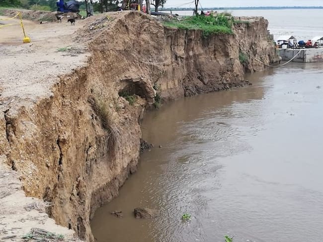Erosión costera amenaza con desaparecer a Salamina, Magdalena. Foto: Cortesía: Denunciante
