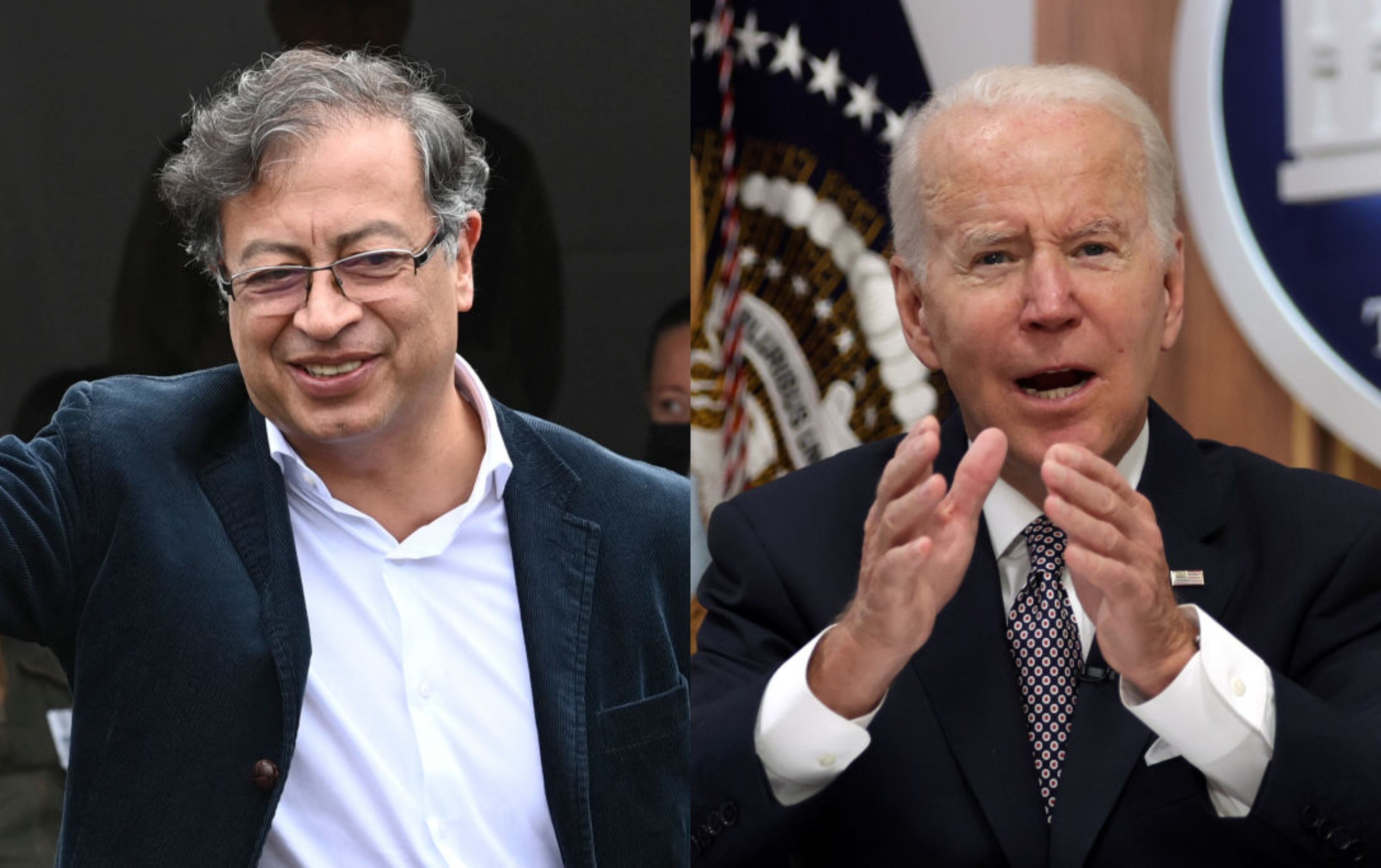 Gustavo Petro y Joe Biden