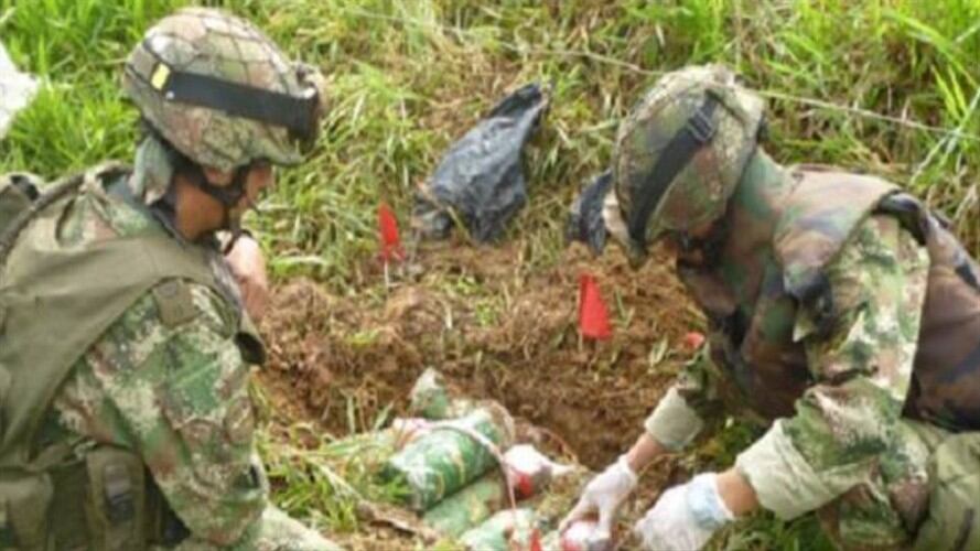 Ejército campo minado. Foto: