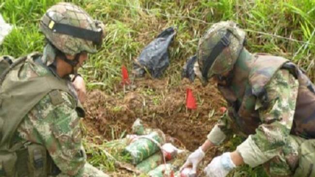 Ejército campo minado. Foto: