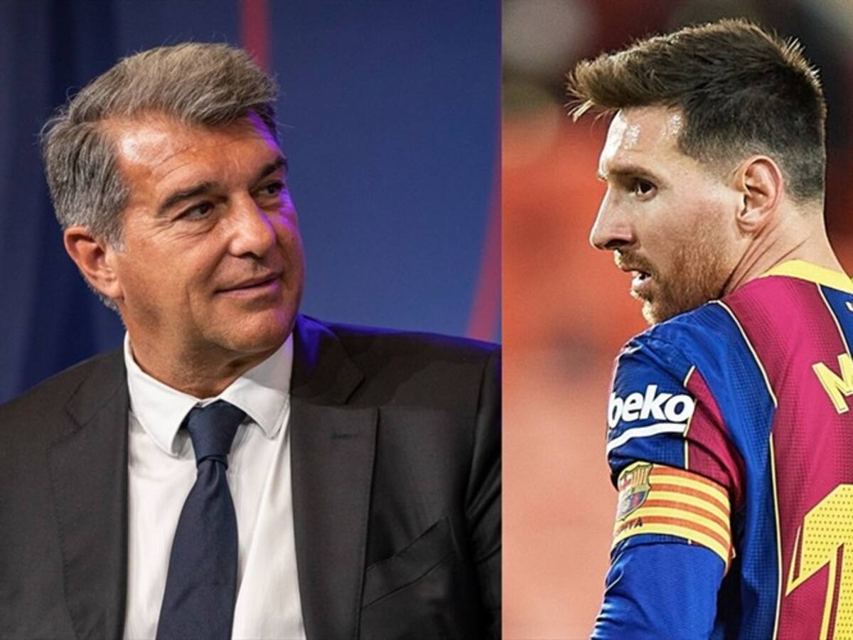 Joan Laporta explica salida de Lionel Messi del Barcelona