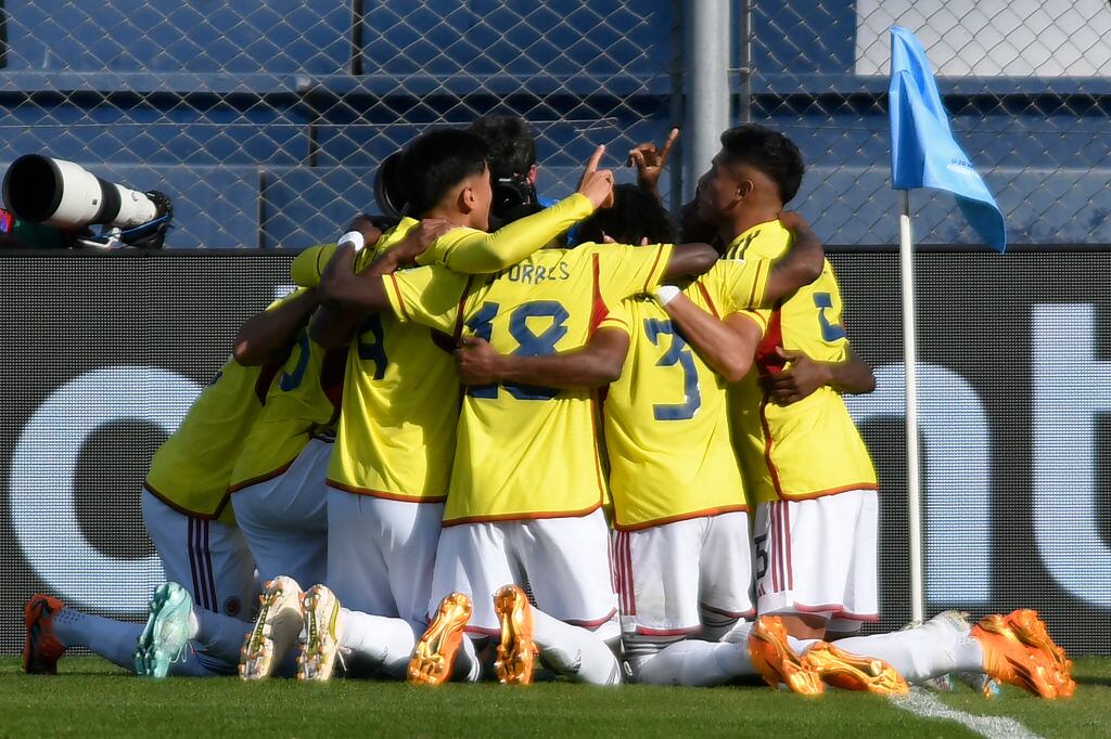 Selección Colombia le ganó 4-0 a Eslovaquia y clasificó a cuartos del Mundial Sub 20. Foto: ANDRES LARROVERE/AFP via Getty Images.