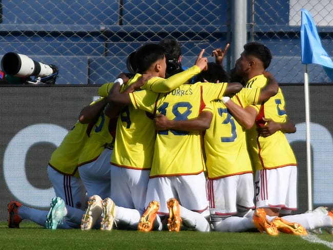 Selección Colombia le ganó 4-0 a Eslovaquia y clasificó a cuartos del Mundial Sub 20. Foto: ANDRES LARROVERE/AFP via Getty Images.