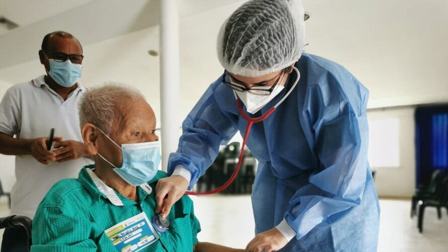 Inician vacunación extramural en la ciudad de Montería.Foto: prensa alcaldía Montería.