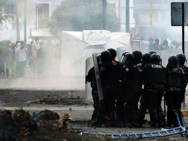 Protestas en Ecuador. (Photo by CARLOS VILLALBA/AFP via Getty Images)