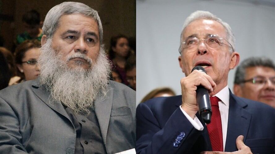 Francisco Galán y el senador Álvaro Uribe Vélez . Foto: Colprensa