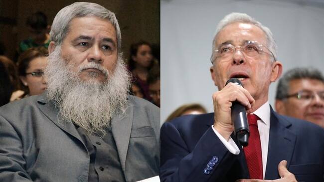 Francisco Galán y el senador Álvaro Uribe Vélez . Foto: Colprensa