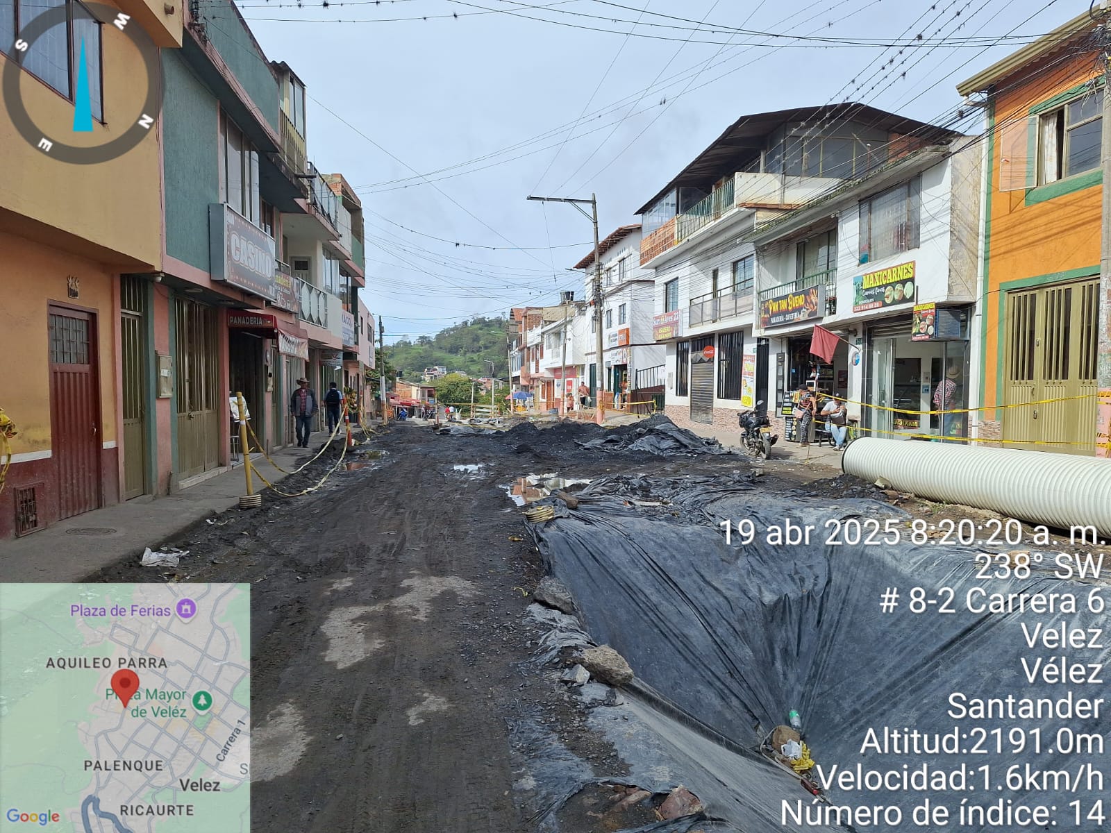 Siguen los incumplimientos en la obra del acueducto de Vélez: Esant inicia proceso al contratista. Foto: Suministrada