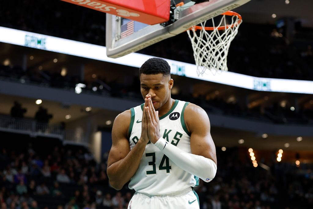 Giannis Antetokounmpo de los Milwaukee Bucks. Foto: John Fisher/Getty Images.