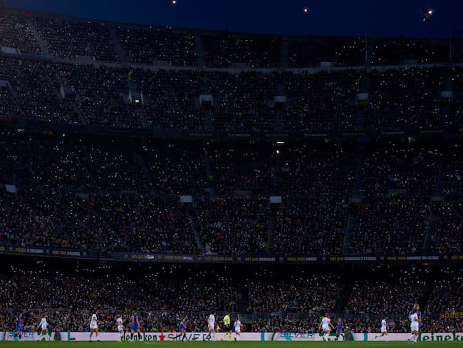 Camp Nou con 91.553 espectadores en partido de futbol femenino. (Photo by Pedro Salado/Quality Sport Images/Getty Images)