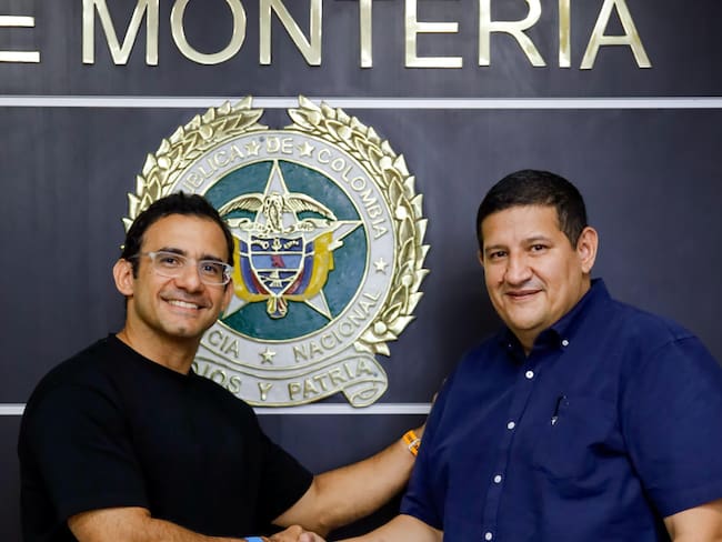 Designan al comandante (r) de la Policía, Carlos García, como secretario de Gobierno en Montería. Foto: prensa Alcaldía de Montería.