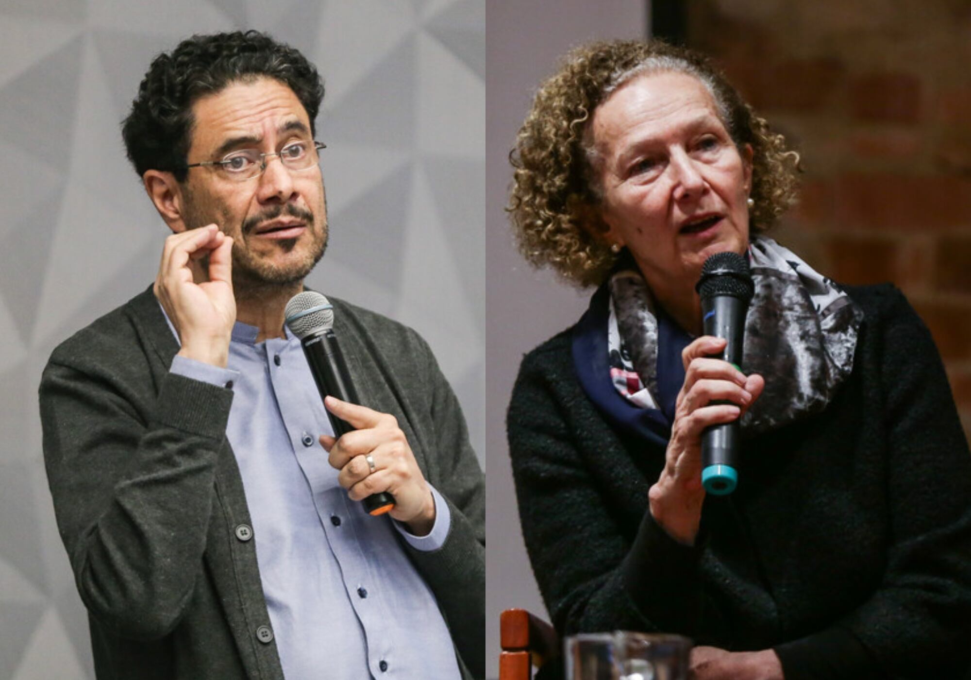 Iván Cepeda y Vera Grabe. Foto: Colprensa.