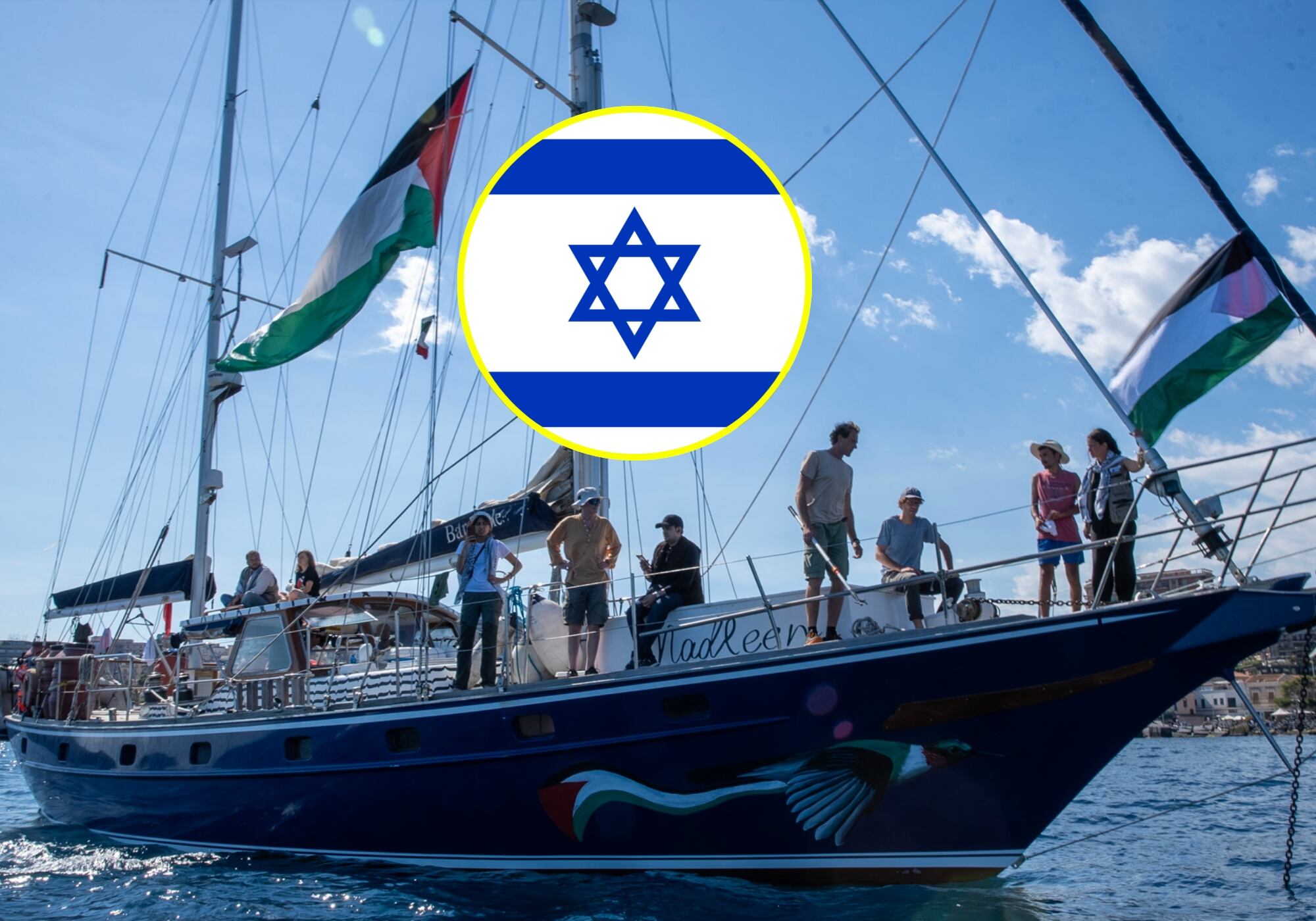 Israel intercepta el último barco que navegaba hacia Gaza de la Flotilla Sumud. Foto: EFE.