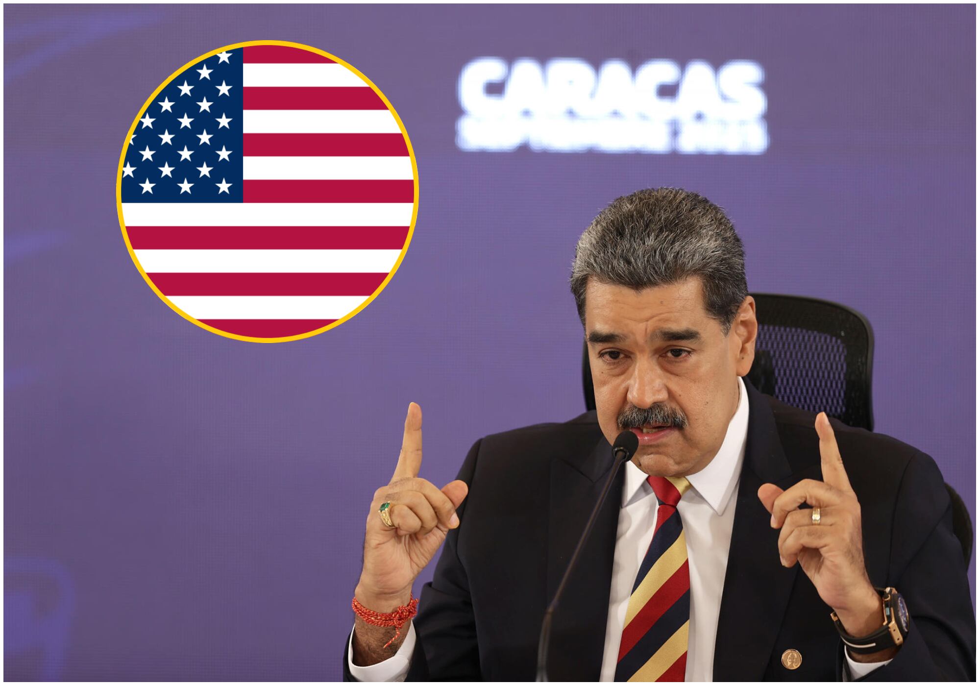 Nicolás Maduro dijo que Estados Unidos se despliega cerca de Venezuela porque quiere sus riquezas naturales. Foto: EFE.