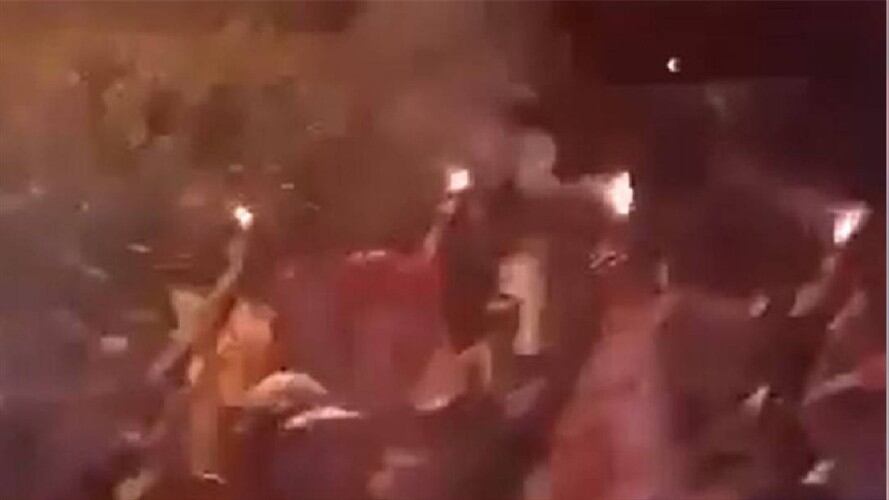 hinchas América. Foto: Tomada del video.