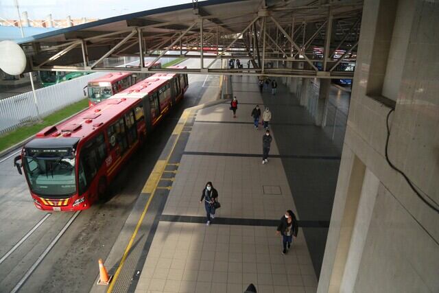 Estación de TransMilenio. Foto/Colprensa.