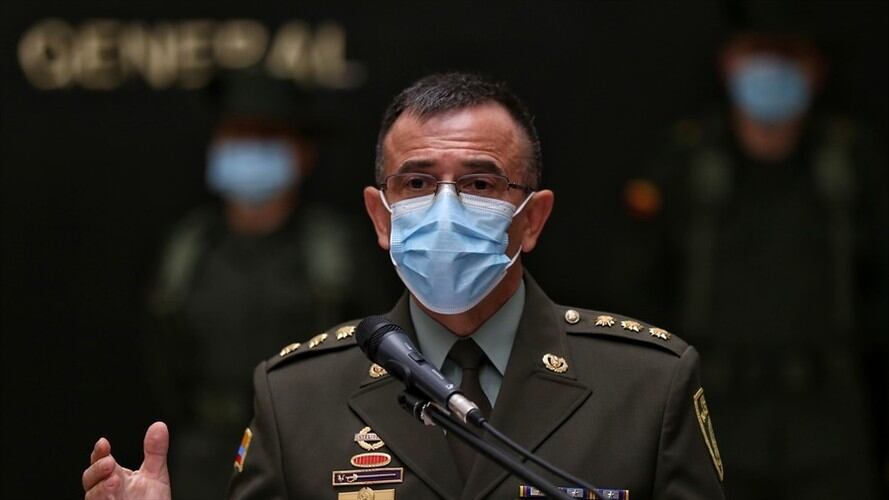 El director de la Policía Nacional aseguró que estos hechos se registran en momentos complejos que se vienen presentando por cuenta de bloqueos y movilizaciones.. Foto: Colprensa - Camila Díaz