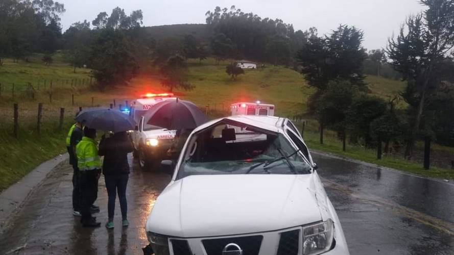 Todos están fuera de peligro. Foto: Policía.