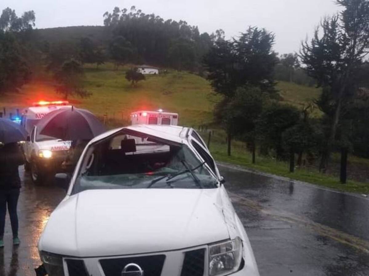 Cuatro lesionados dejó un accidente de tránsito entre Aquitania y Sogamoso