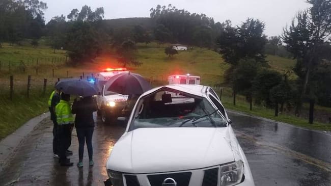 Todos están fuera de peligro. Foto: Policía.
