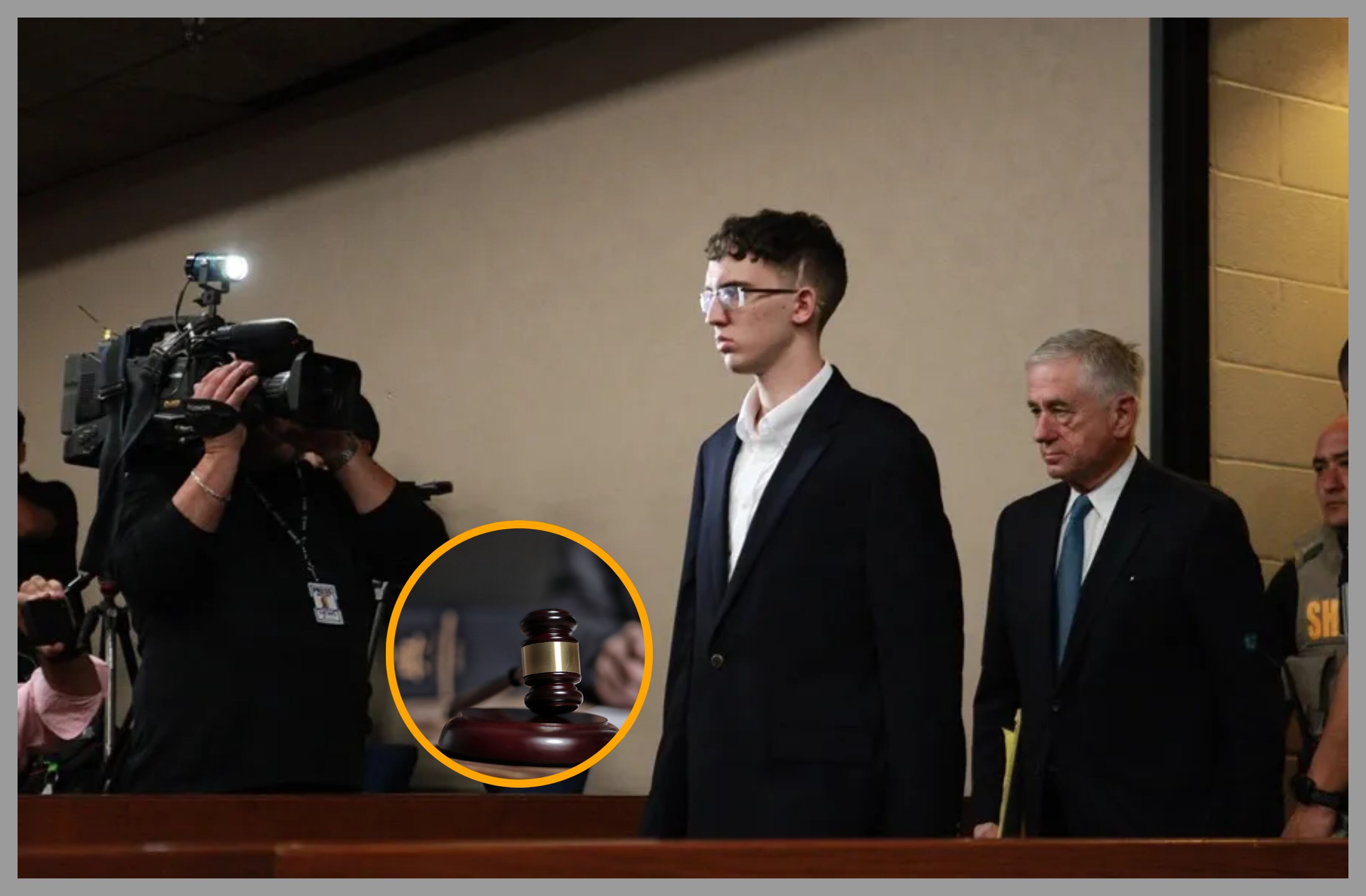 Patrick Crusius y referencia de condena. Foto: EFE y RUNSTUDIO vía Getty Images.