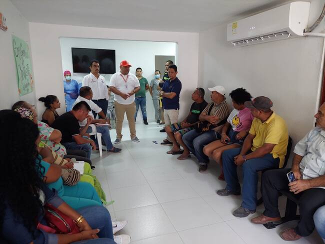 Foto: Comisión enviada al centro de salud/ Alcaldía de Santa Marta.