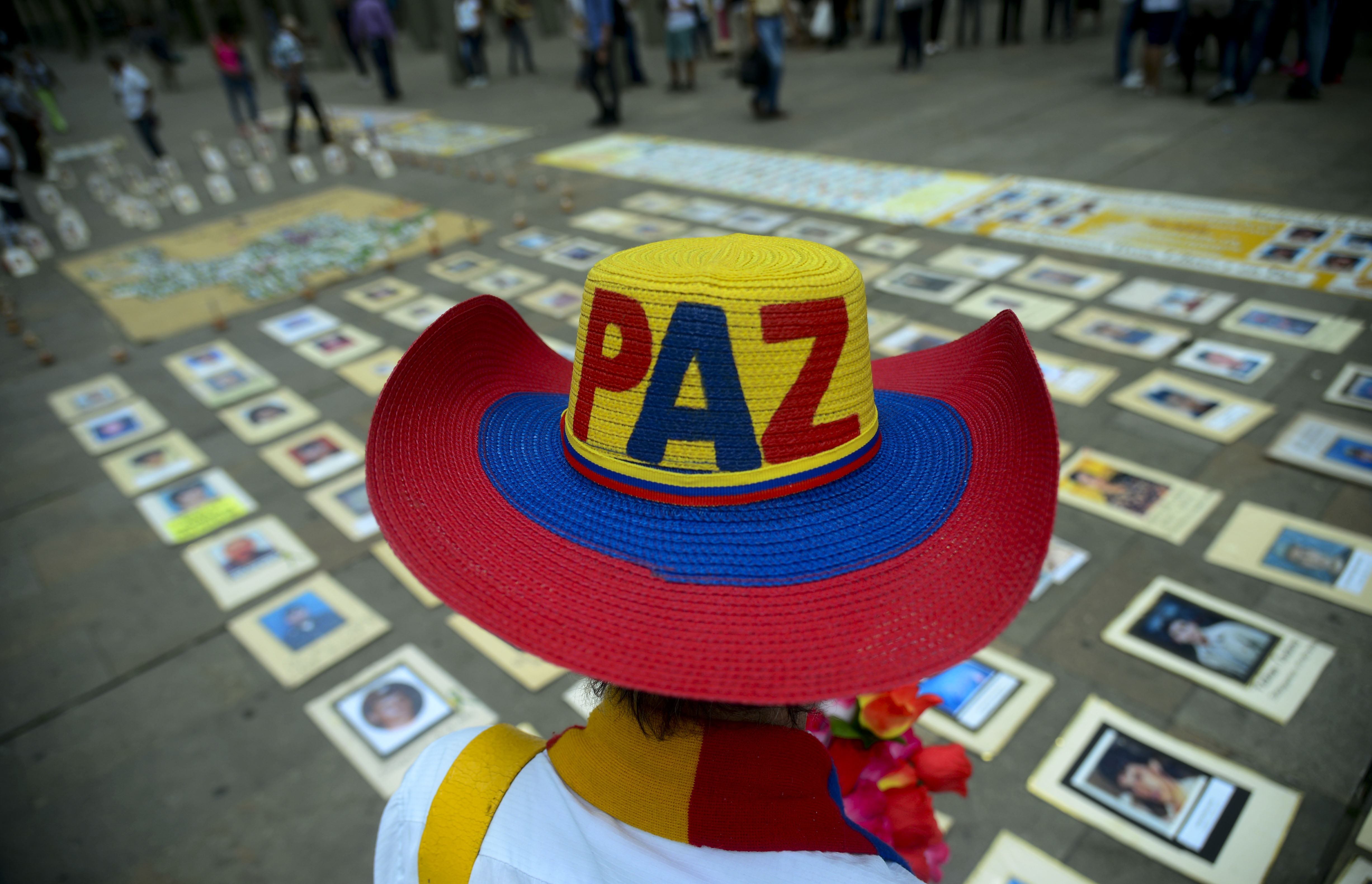 Foto de referencia sobre la paz en Colombia. (Photo credit should read RAUL ARBOLEDA/AFP via Getty Images)