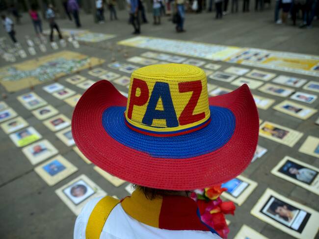 Foto de referencia sobre la paz en Colombia. (Photo credit should read RAUL ARBOLEDA/AFP via Getty Images)