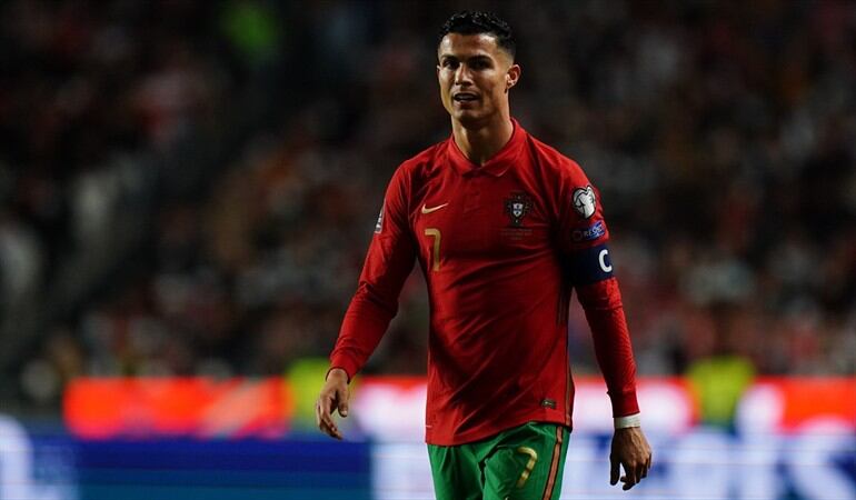 Cristiano Ronaldo en el partido entre Portugal y Serbia. Foto: Gualter Fatia/Getty Images