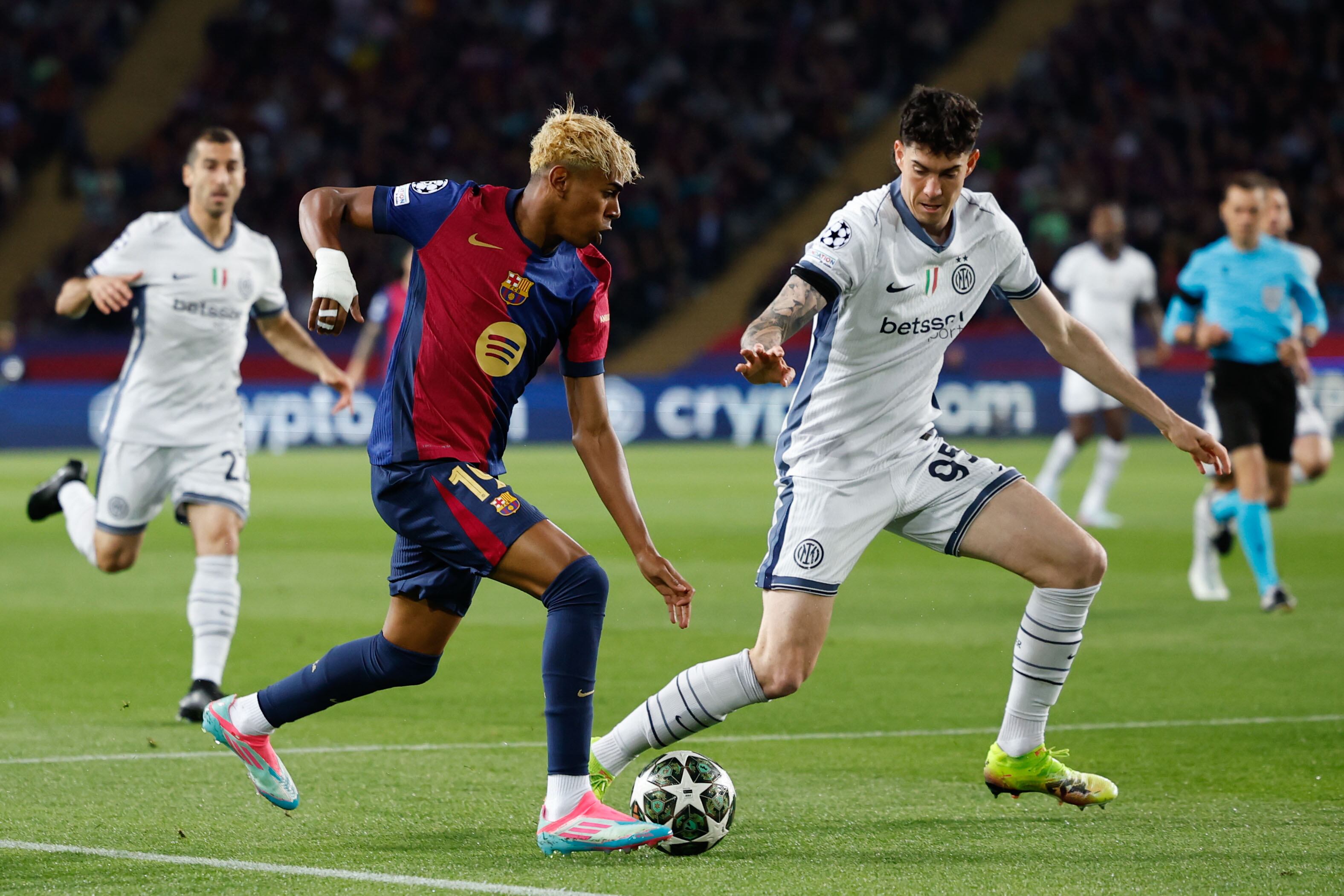 Lamine Yamal. Foto: EFE / Alberto Estevez.