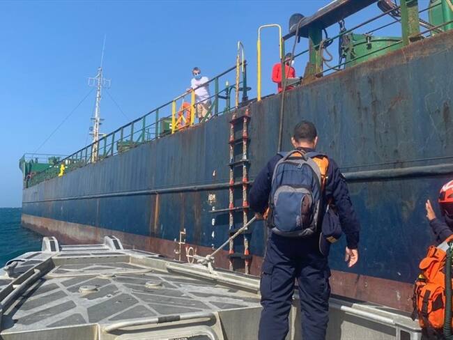 Tripulantes de buque extranjero en Santa Marta tienen COVID-19. Foto: DIMAR