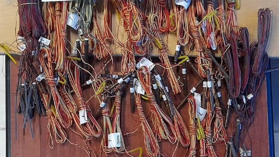 Capturan a dos hombres con material bélico en la ciudad de Cúcuta. Foto: Cortesía