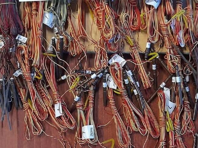 Capturan a dos hombres con material bélico en la ciudad de Cúcuta. Foto: Cortesía