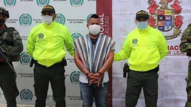 Capturan al presunto sicario de alias ‘Mayimbú’. Foto: Ejército Nacional