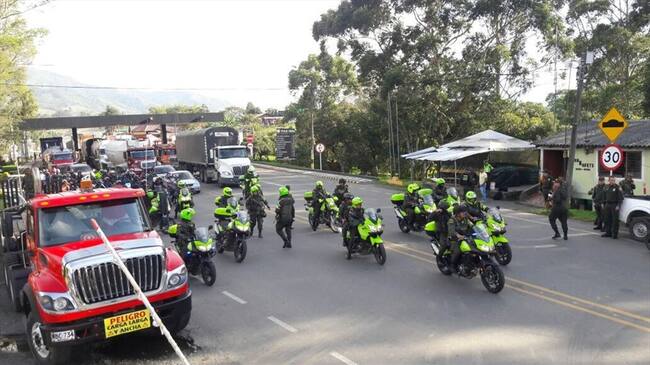 La vía Panamericana en el Cauca ya fue habilitada. Foto: Colprensa