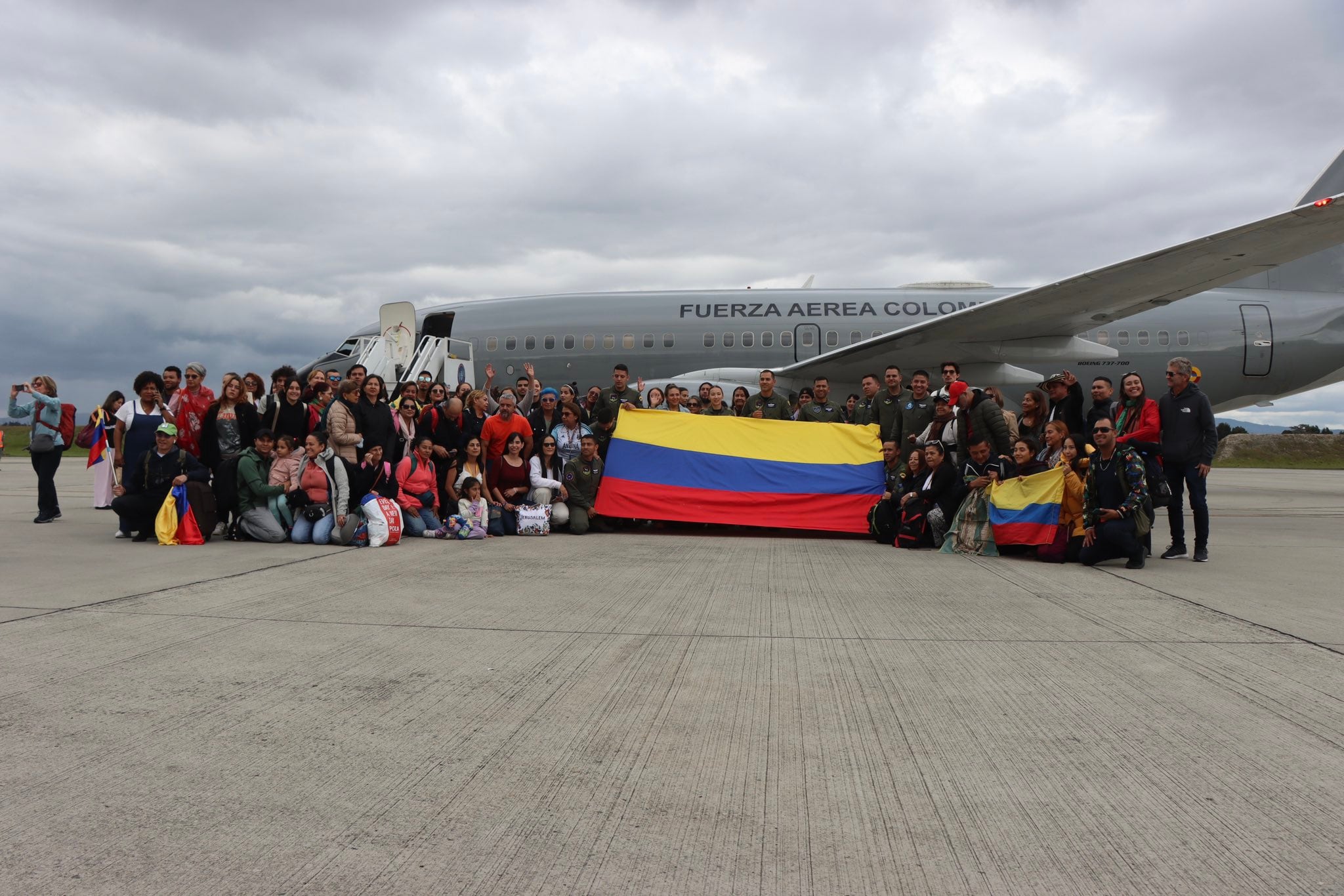 Aterrizó segundo avión de la FAC proveniente de Israel | Foto: Fuerza Aeroespacial Colombiana