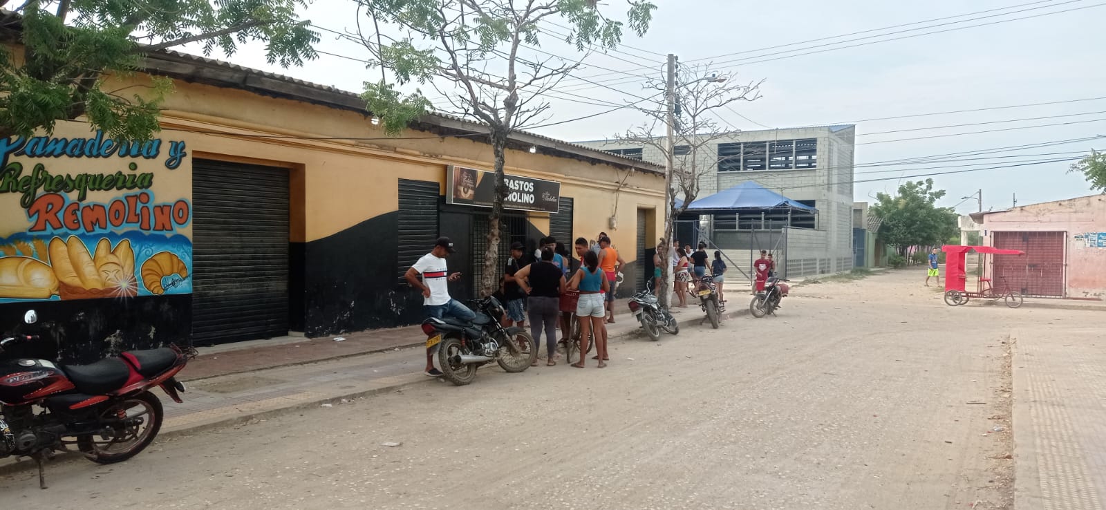 Así está el comercio en Remolino ante el temor generado. Foto: Cortesía / Proporcionada por Gissell Campo