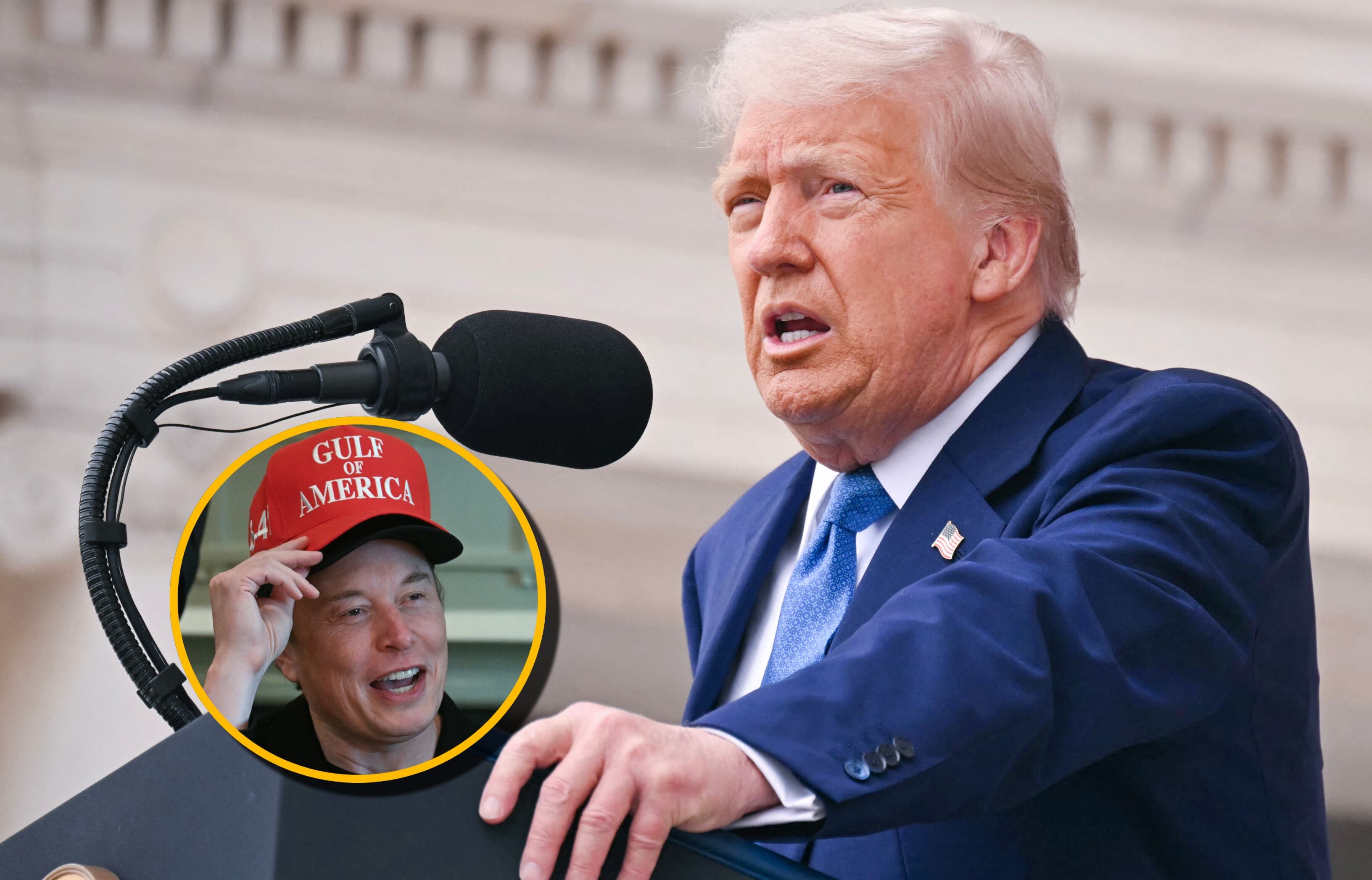 Trump y Musk. Foto: SAUL LOEB/AFP y JIM WATSON/AFP via Getty Images.
