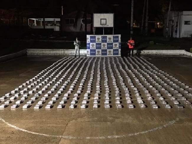 Decomisan más de 600 kilos de cocaína del Clan del Golfo en el Chocó. Foto: Armada Nacional