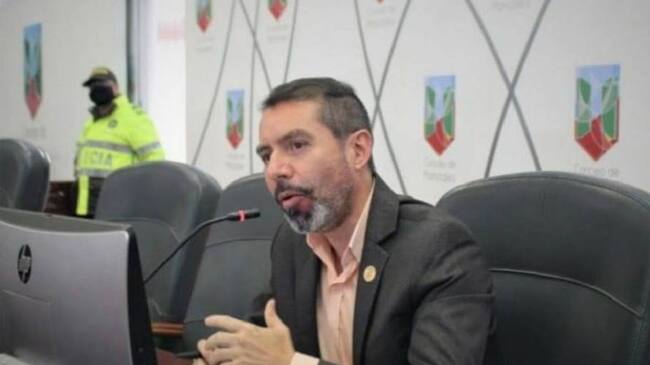 Concejal de Manizales, Hernando Marín. Crédito: Tomada del perfil de Facebook.