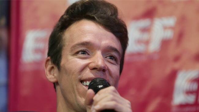 Rigoberto Urán, ciclista colombiano del equipo EF. Foto: Colprensa - Sofía Toscano