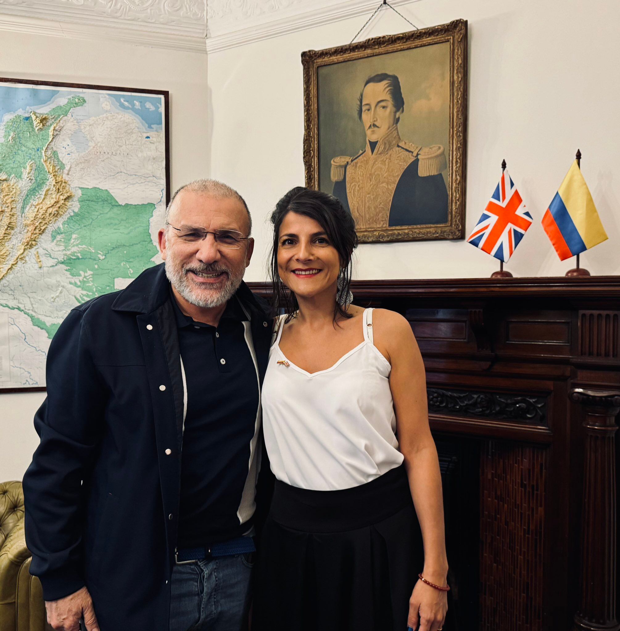 Roy Barreras e Irene Vélez. Foto: X @IreneVelezT