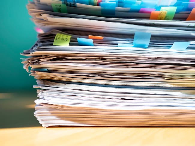 Imagen de referencia de documentos. Foto: Getty Images.
