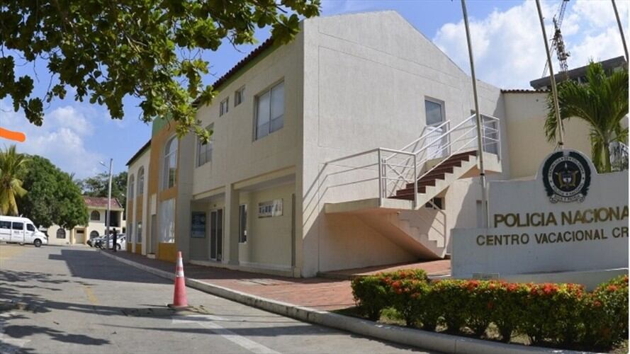 Los jóvenes cumplían aislamiento preventivo en el centro vacacional de la Policía.. Foto: Cortesía