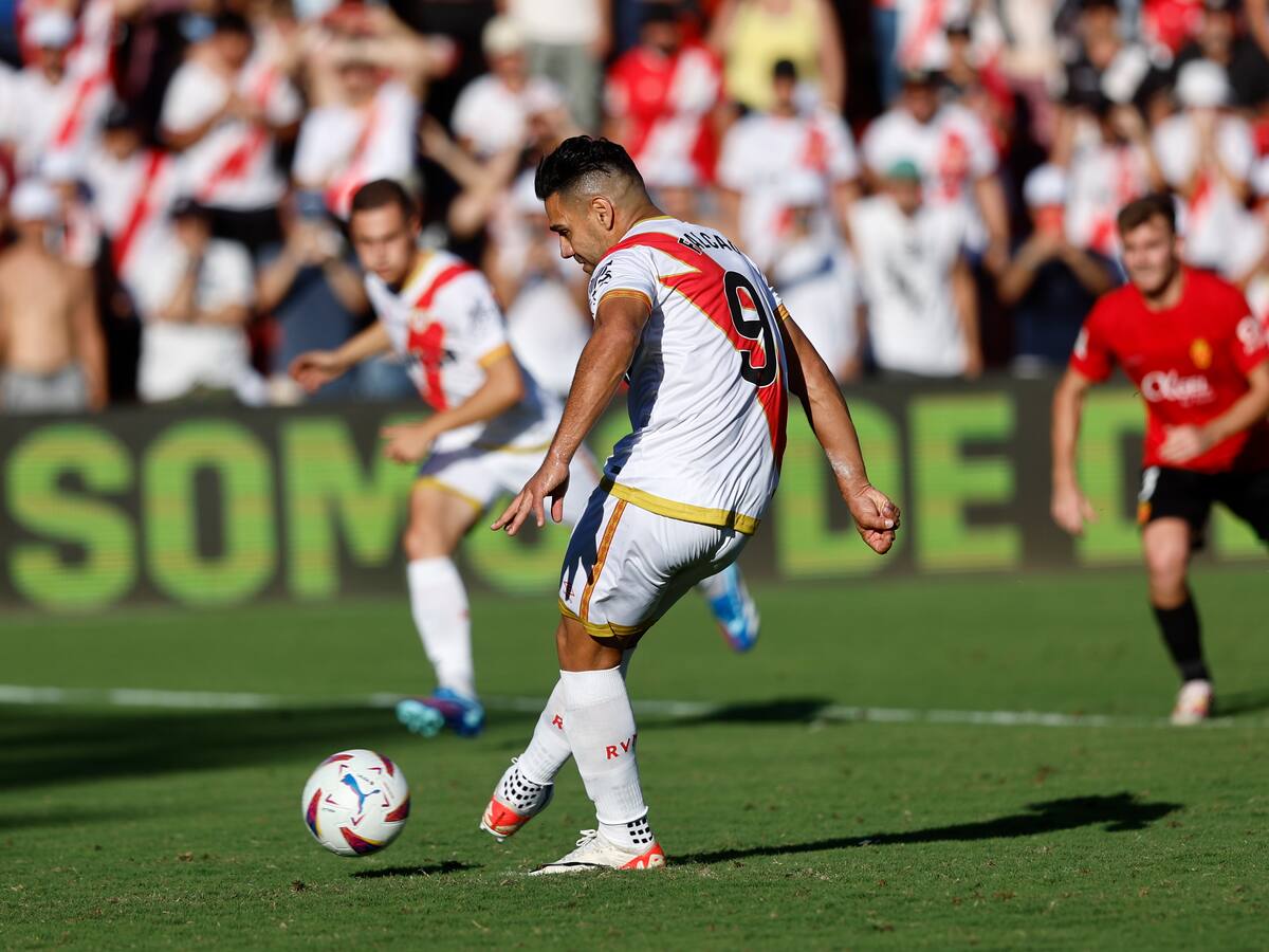 Video: con gol de Falcao al último minuto, Rayo Vallecano empató 2-2 contra Mallorca