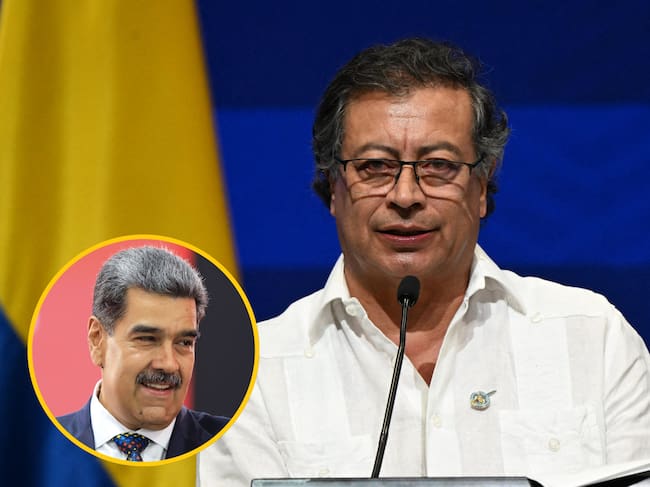 Gustavo Petro (Joaquín Sarmiento/AFP vía Getty Images) y Nicolás Maduro (EFE / Prensa Miraflores).
