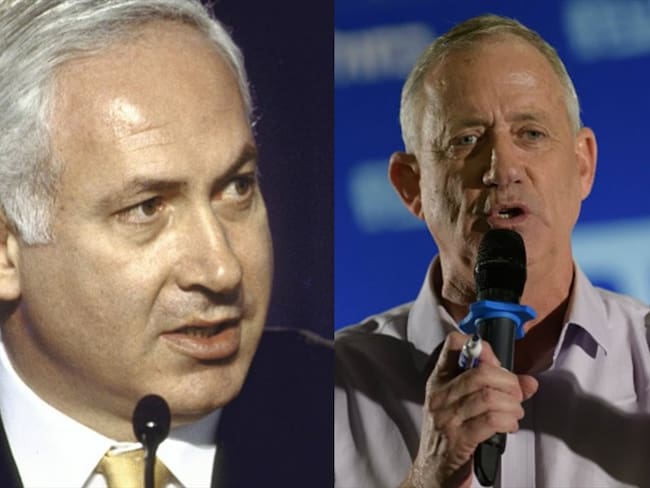 Benjamín Netanyahu y Beny Gantz. Foto: Getty Images