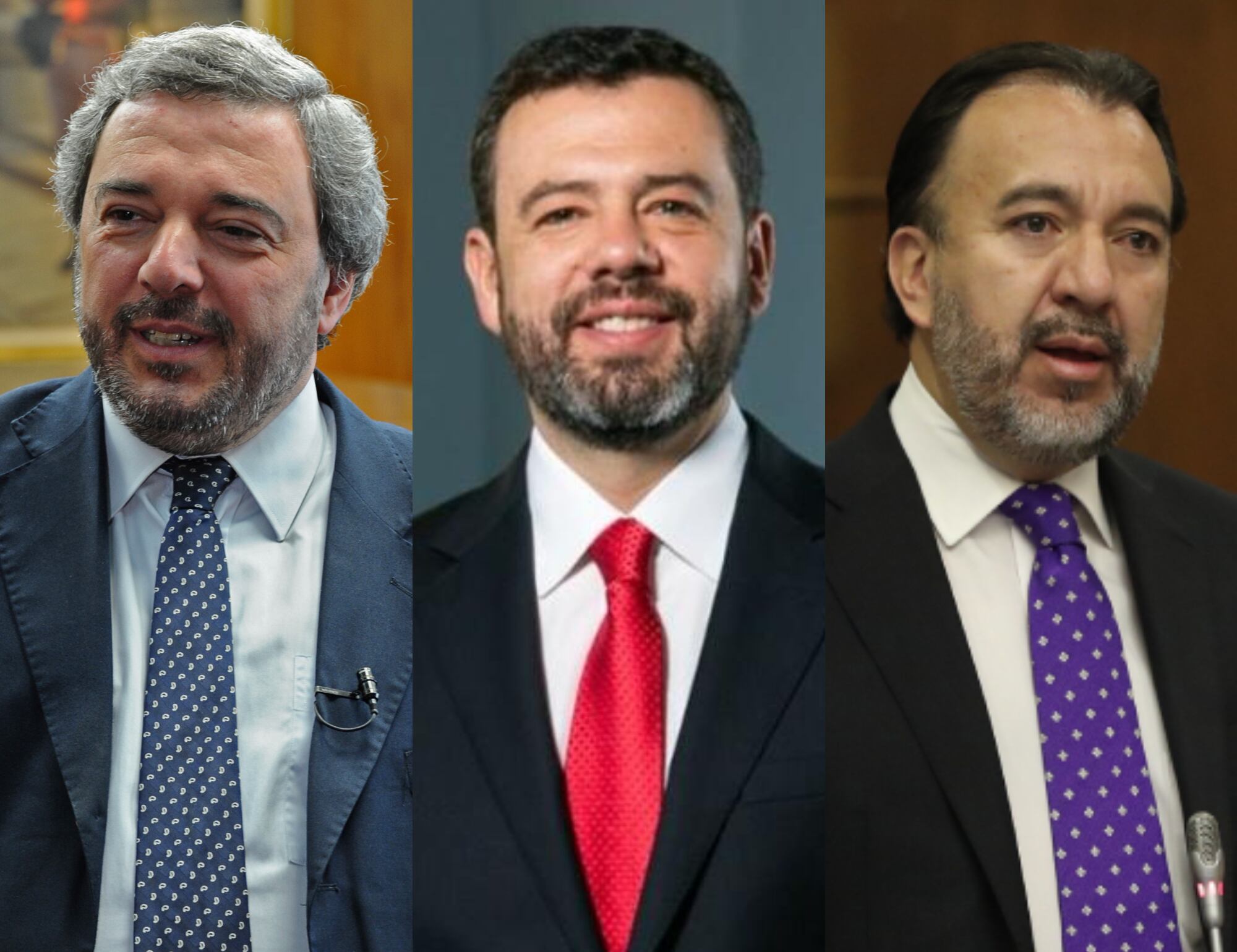 Mario Bergara, Carlos Fernando Galán y Pabel Muñoz | Fotos: Alcaldías de Montevideo, Bogotá y Quito